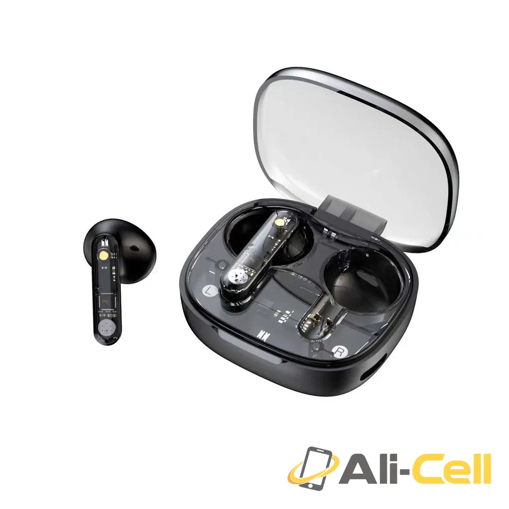 Green Lion Transparent Pro True Wireless Earbuds - Black