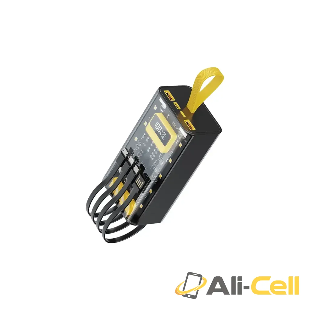 Green Lion Transparent Pro 30000mAh Power Bank - Black/Yellow