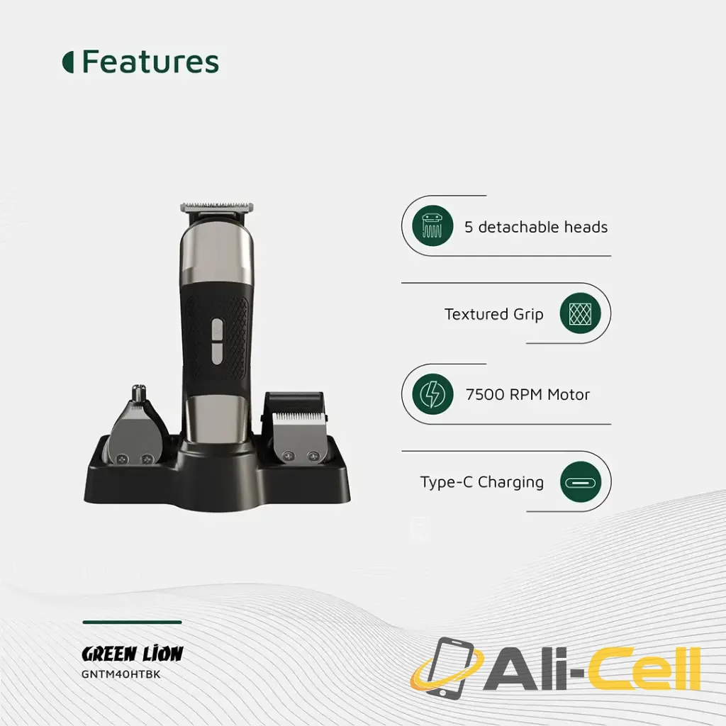 Green Lion Trim Master 5 in 1 Trimmer - Black — 3