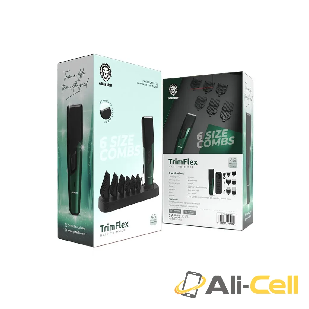 Green Lion Trim Flex Hair Trimmer - Green & Black — 3