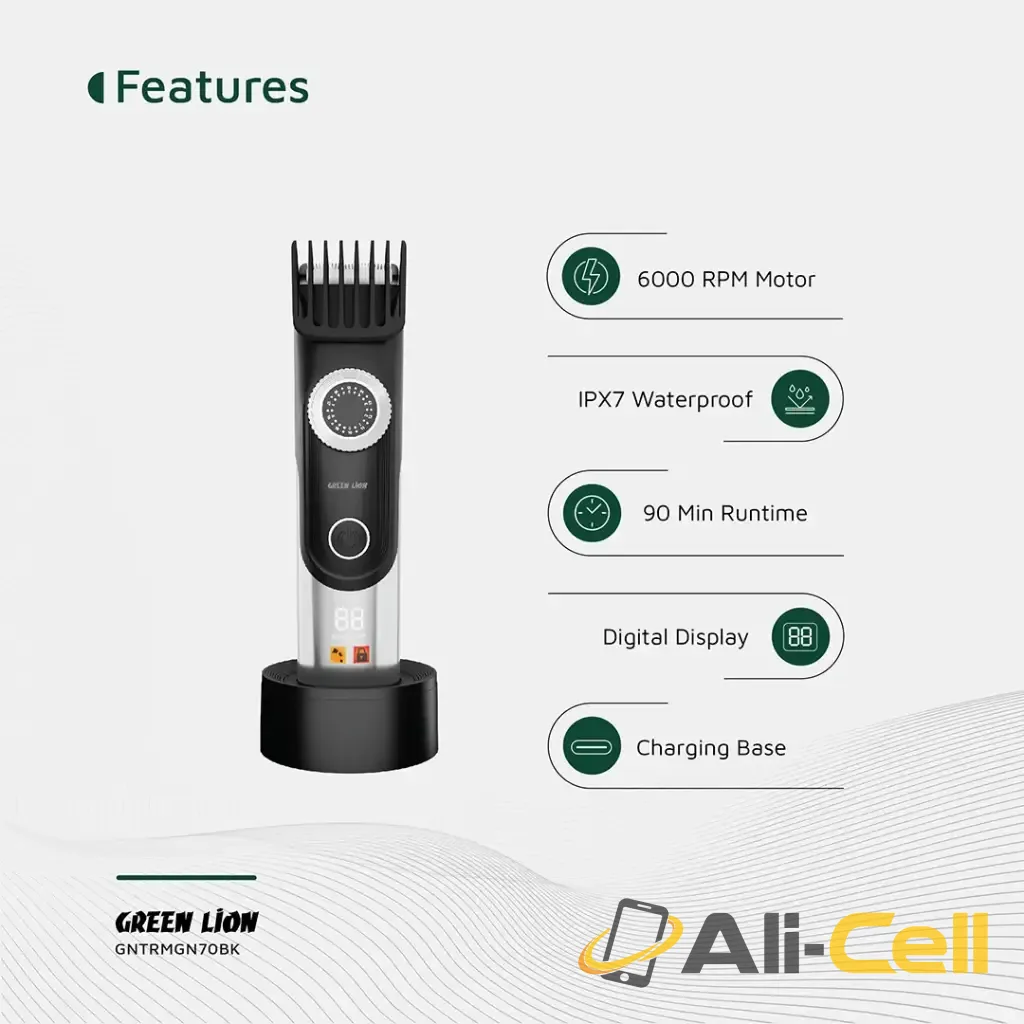 Green Lion Trim Gen''70 Body Hair Trimmer - Black — 3