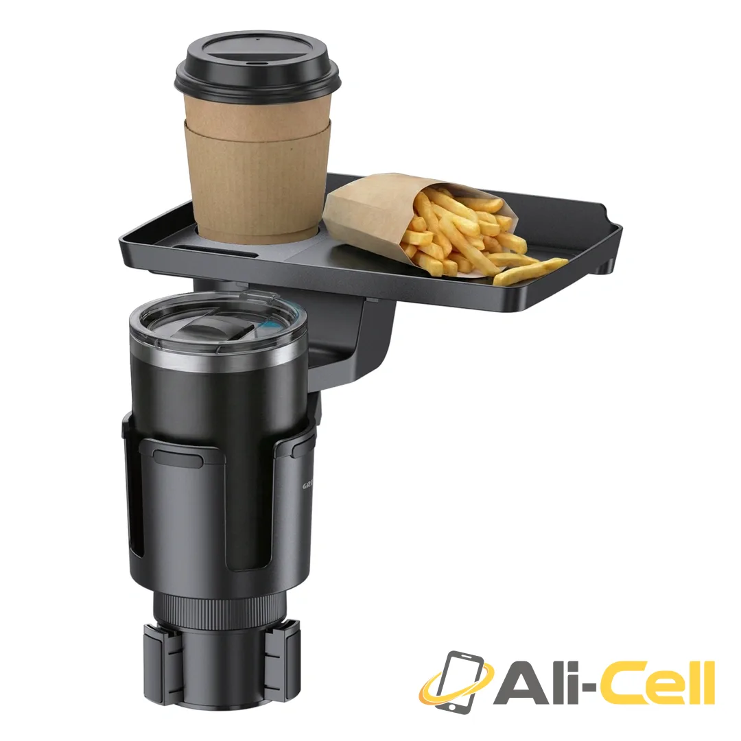 Green Lion Tray Mate 2-In-1 Cup Holder - Black