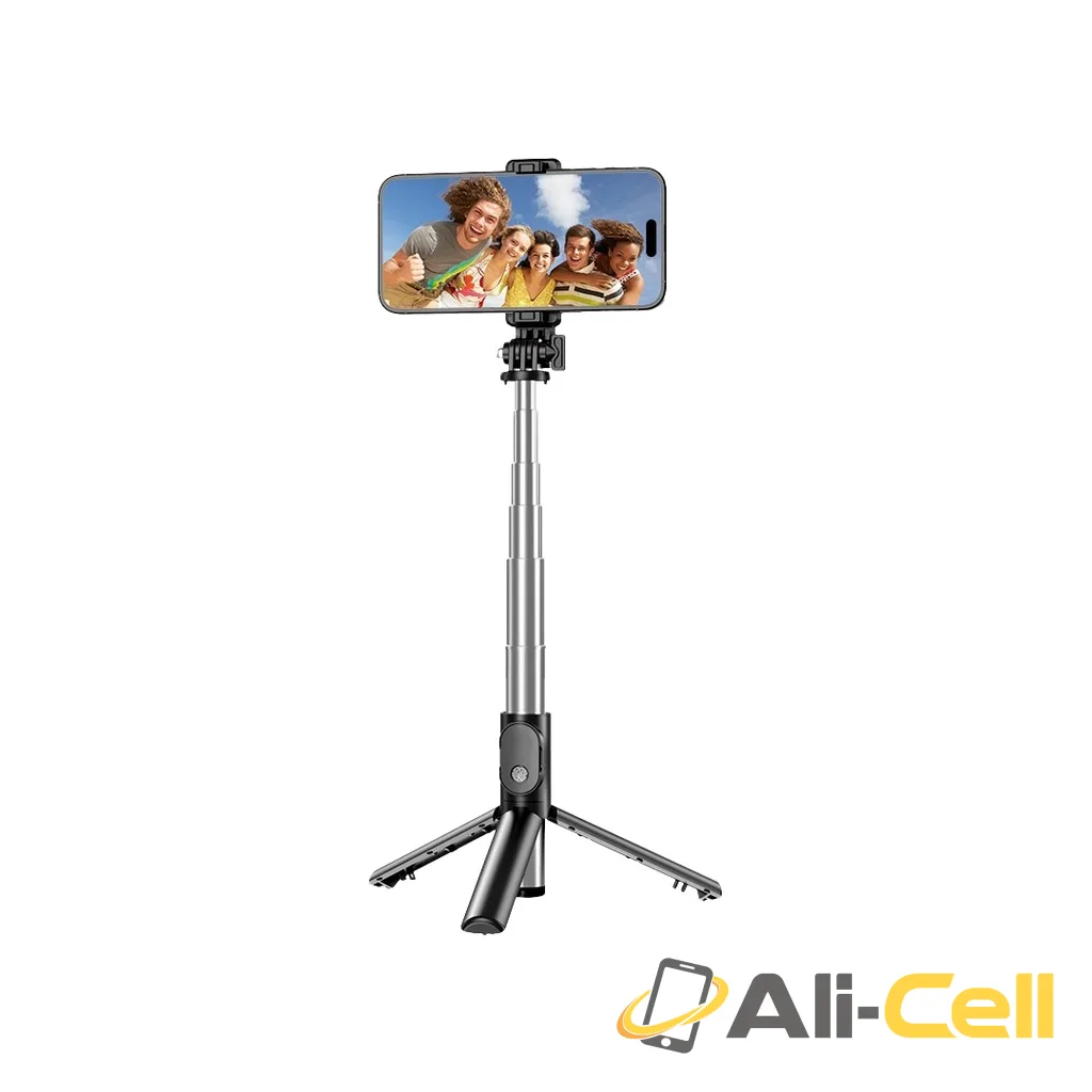 Green Lion Tripod Selfie Stick - Black